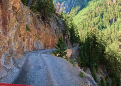 Mineral Creek Ouray Colorado Trail map