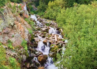 Pearl pass colorado waterfall