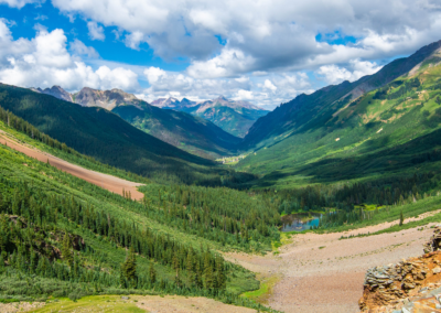 ophir pass summit looking towards silverton